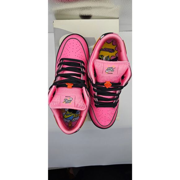Sz 9m SB DUNK LOW POWER PUFF GIRLS BLOSSOM - Picture 3 of 10
